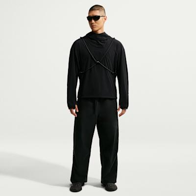 Мужская одежда Nike с технологией Quick Dry Мужская Черный/Выступающий/Черный С капюшоном Несъемный