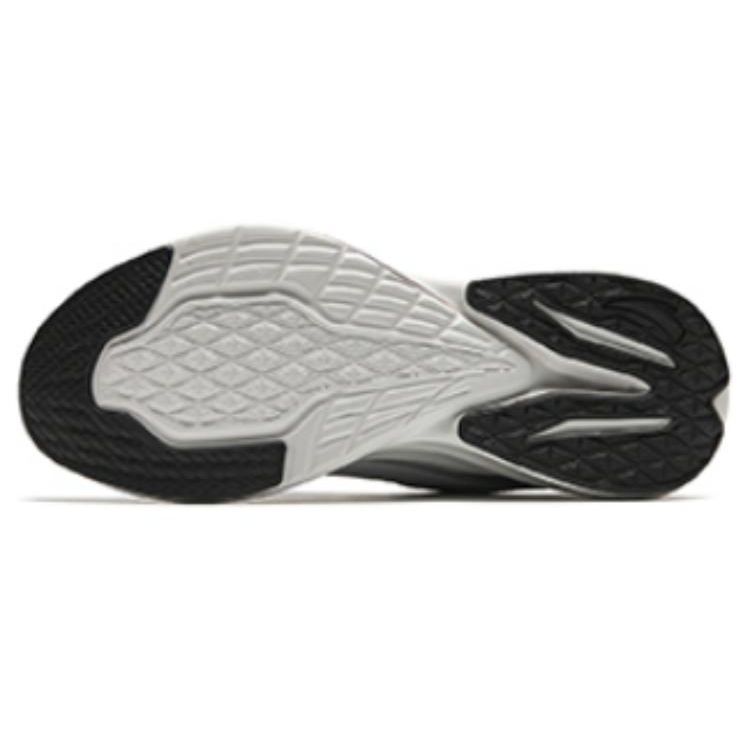 Anta Round Toe Lace-Up Minimalist Shock Absorption Low-Top Running Shoes Men Sneaker Gray Black 112415522-5