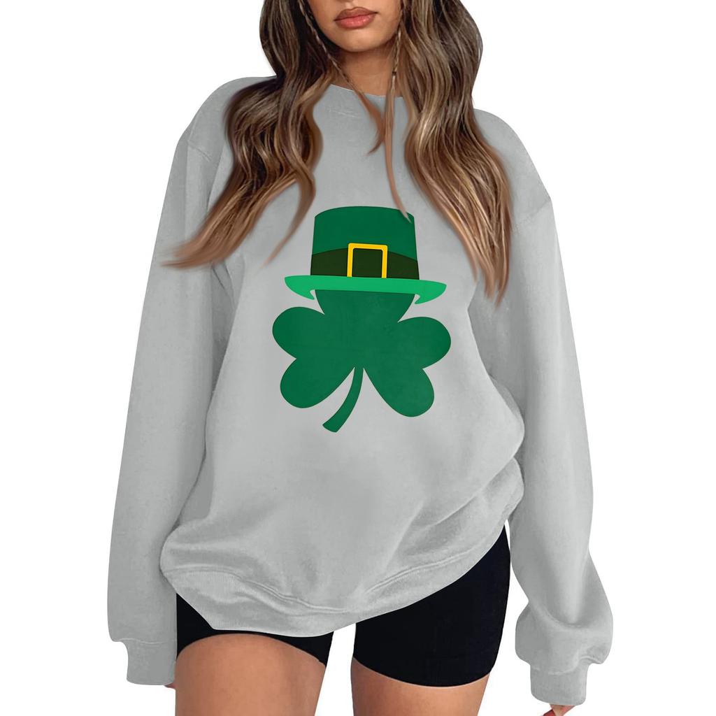 Women's Casual Fashion Valentine's Day Print Long Sleeve O-Neck Sweatshirts Pullover Top