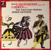 LP Record PARIS CONSERVATOIRE ORCHESTRA, ANDR - L'arlesienne Suites 1 & 2 / Carmen  EAC81051 ANGEL Japan Classical Used