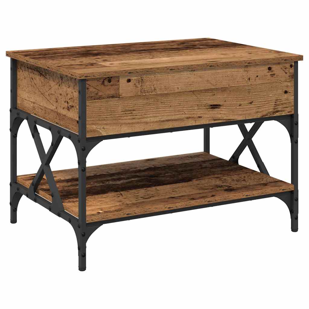 Coffee Table Reclaimed Wood 70x50x50cm Engineered Wood