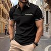 Men's POLO Shirt Chest Pocket Solid Color Casual Fashion Short Sleeve T-shirt