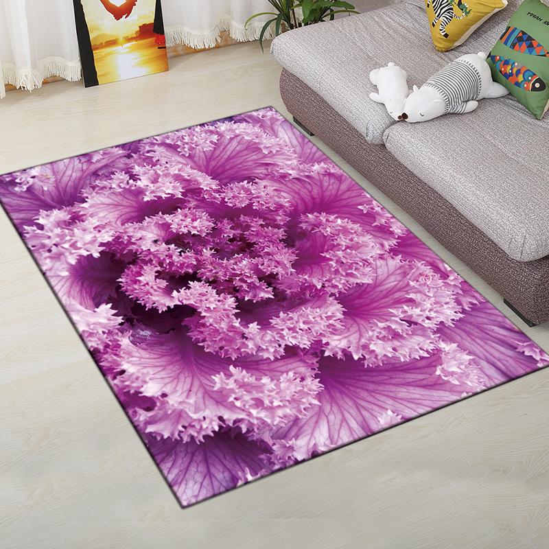 Living Room Carpet Bedroom Bedside Carpet Simple Floor Mat Foot Mat and Machine Washable Entrance Mat