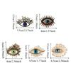Decoration Luxury Badge Pin Crystal Pendant Rhinestone Eye Brooches Devil Eye Brooch Pin  Gifts