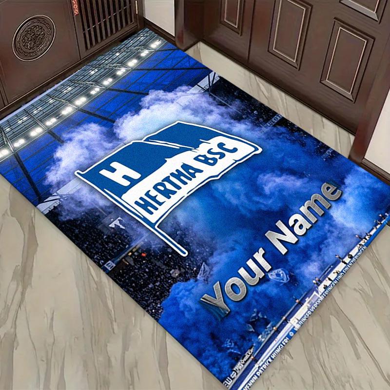 Name Custom Hertha BSC logo Carpet Rug for Living Room Bedroom Home Sofa Decoration,Kids play Non-slip Floor Mat