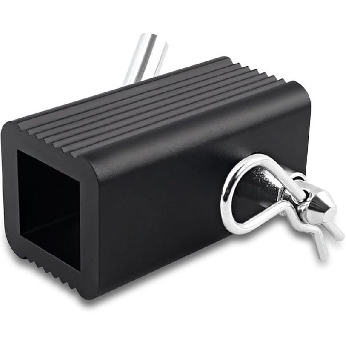 2'' Class III/IV to 1-1/4'' Class I/II Receiver Hitch Adapter ert Sleeve Mount Adapter 2'' to 1/4'' Trailer Receiver Converter for Bike Rack and