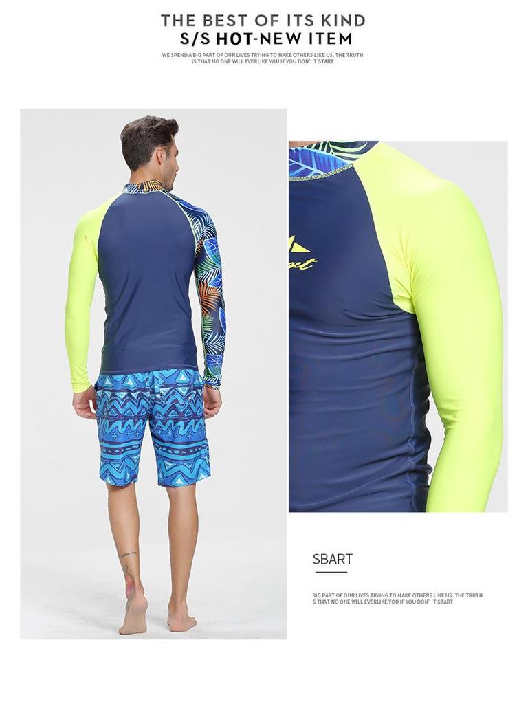 Sharkbat Men's Quick-Dry Sun Protection Surfing Wetsuit & Snorkeling Set