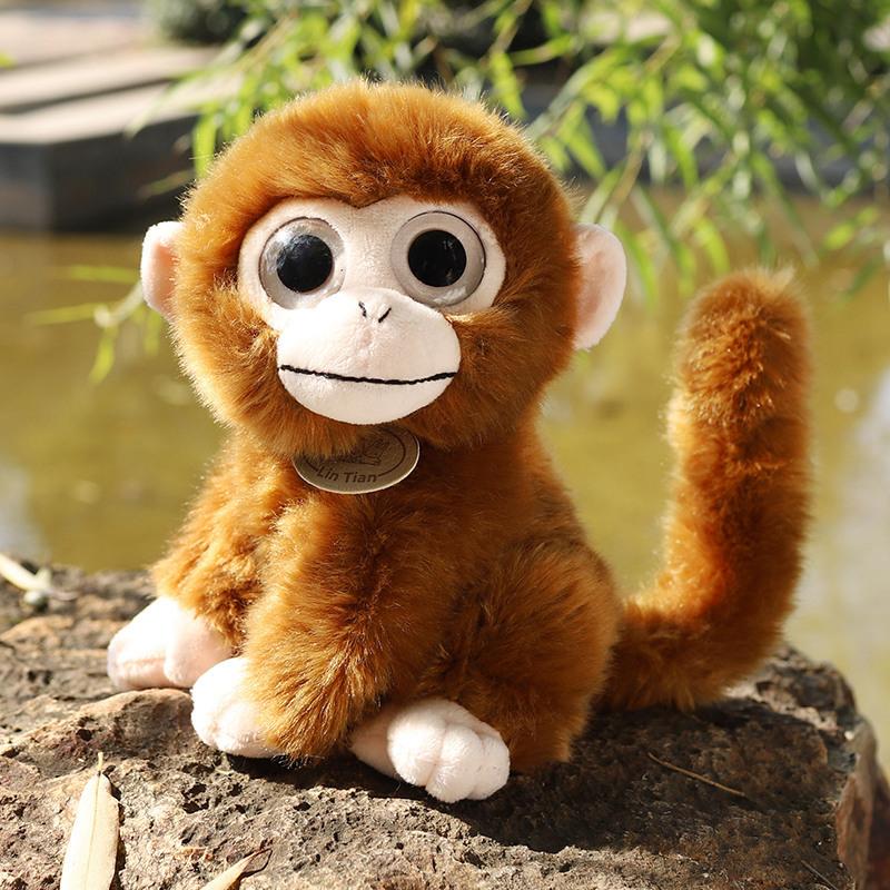 Обезьянка плюшевая милая маленькая обезьянка плюшевая кукла кулон украшение животное кулон
