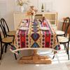 Ethnic Style Red Festive Jacquard Tablecloth Rectangular New Year Dining Table Cover