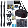 Goture Телескопическое удилище и катушка Телескопическое удилище и безынерционная катушка с 900D ПВХ чехлом Дорожный рыболовный набор Чехол для начинающих 2,7 м