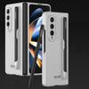 Ультратонкий чехол-держатель со слотом для ручки S для Samsung Galaxy Z Fold 4 5g, матовый жесткий пластиковый противоударный чехол (Нет S Pen )