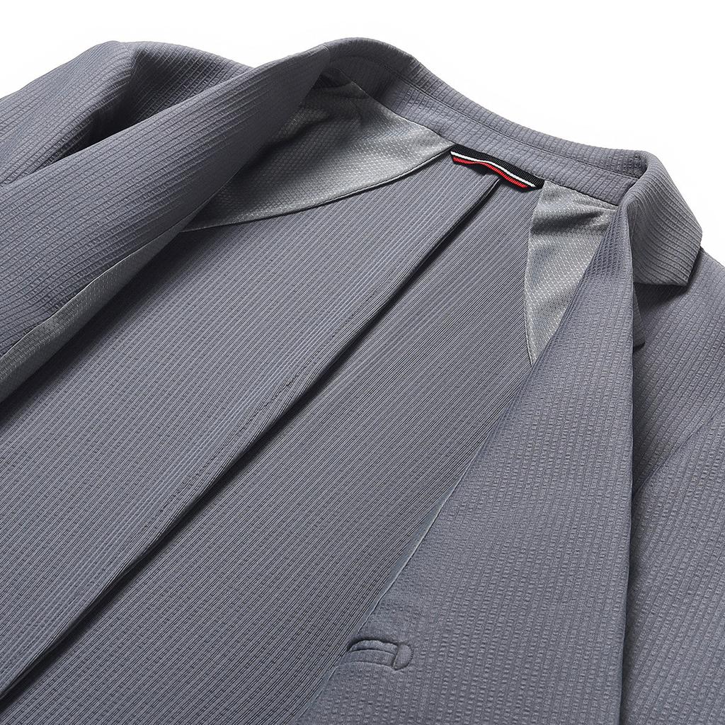 Men's Anti-Wrinkle and Non-Ironing Business Striped Suit Jacket