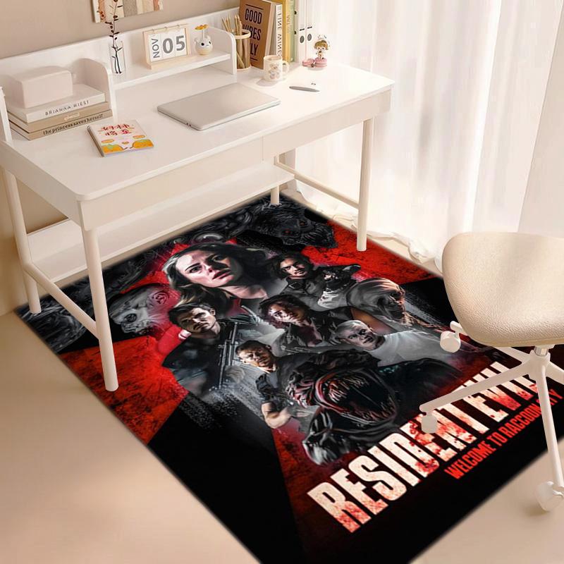 Sci-Fi game Resident Evil, Umbrella Corporation, soft carpet, home living room, office chair pad, door mat, door mat carpet U1