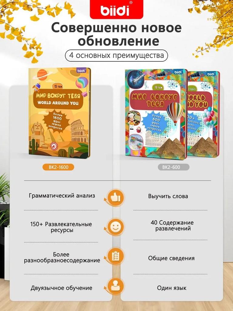Интерактивная говорящая книга на английском и русском языках