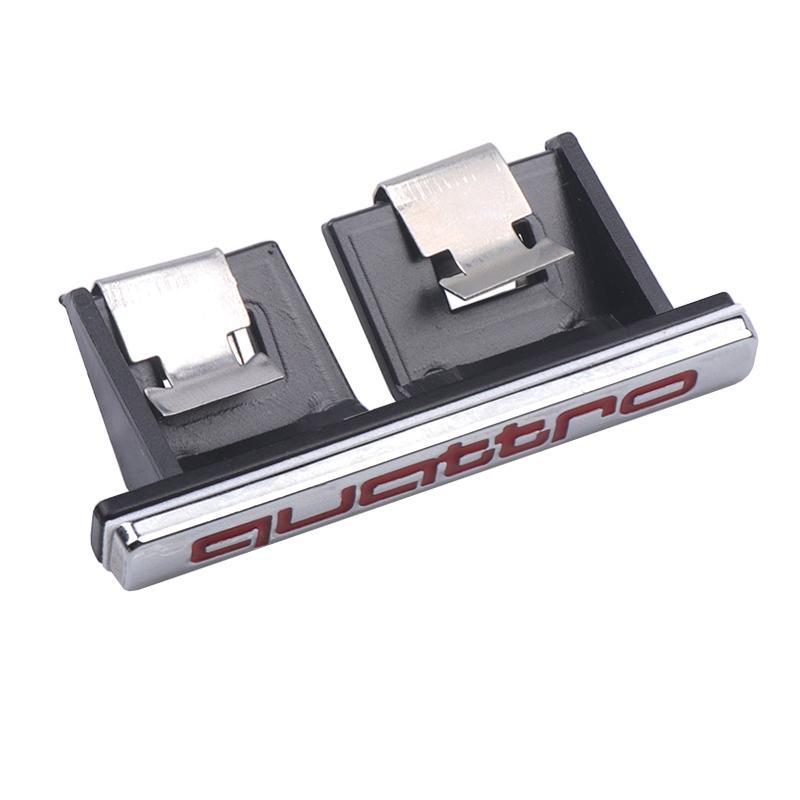 3D QUATTRO Emblem Car Front Grille Badge Body Trunk Decoration Sticker for Audi A3 A4 B8 8P 8V A6 C7 A5 Q5 B7 B6 A2 A3 Q2 Q3 Q4
