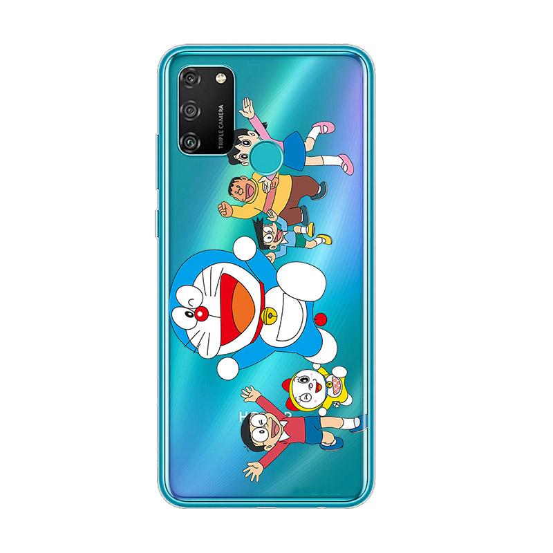 Милый силиконовый чехол Doraemon для Honor 30 30i 10i 30S V30 V20 9N 9S 9A 9C 20S 20E 20 7C Lite Pro, чехол для телефона