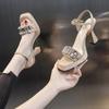 Fashion 2024 New Summer Women’s Sandals Open Toe High Heels Fashion Thick Heel Narrow Strap Party Shoes Women Casual Sandals Women