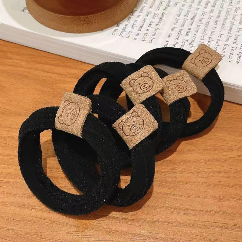 Высокоэластичная резинка для волос в виде медведя - изысканные аксессуары для волос для женщин и девочек (Корейский стиль)