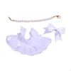 3 Pack Doll Attire with Necklace and Bow Hairpin for 8inch Dolls Holiday Gifts