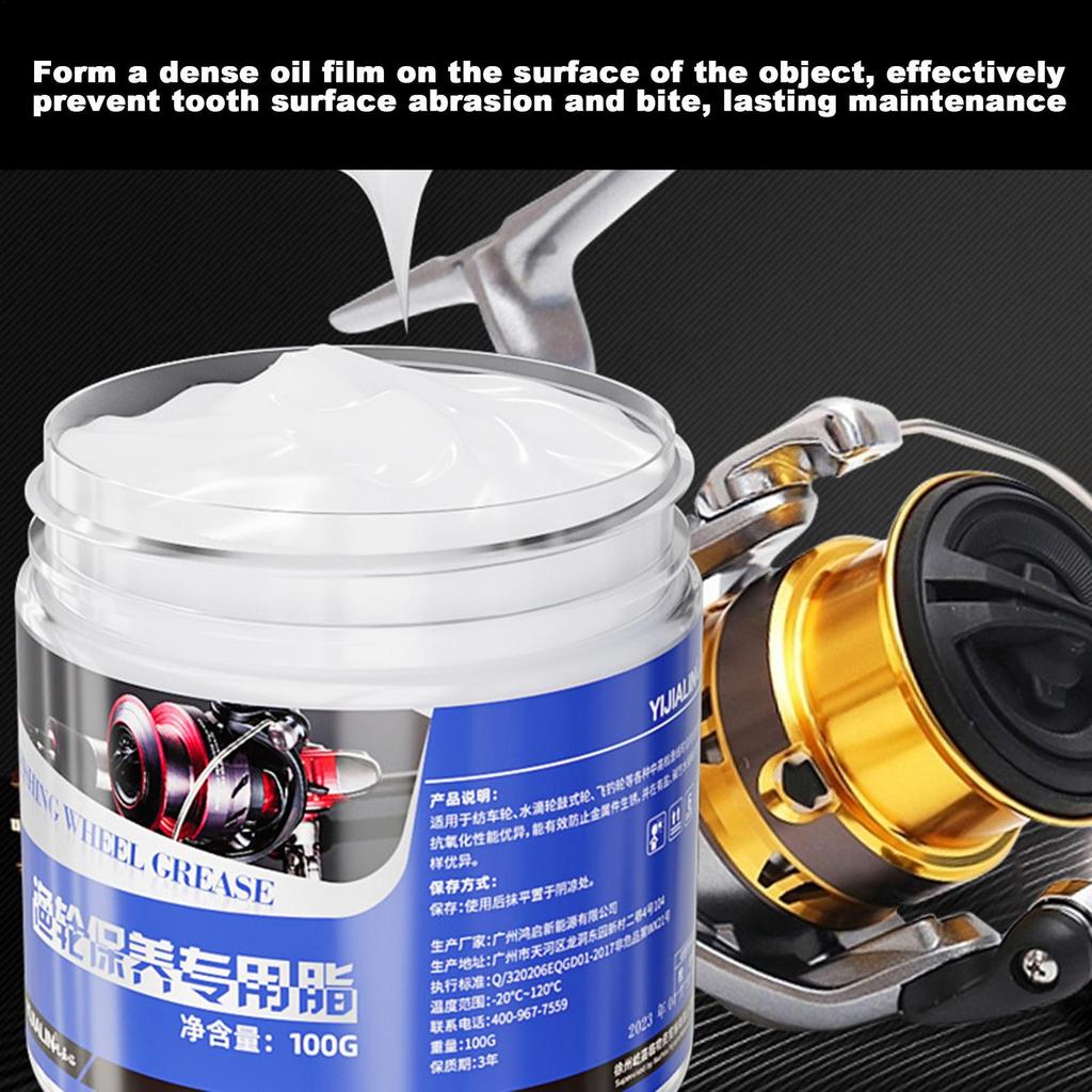 100 г Смазка для рыболовной катушки Масло для морской рыболовной катушки с защитой от ржавчины Смазка для рыболовной катушки Устойчивая к экстремальным температурам