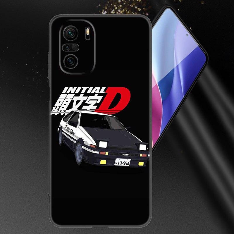 Чехол для телефона Initial D AE86 для Xiaomi Mi POCO X3 NFC GT M4 M3 12 11T 10T Pro A3 11 Lite NE 5G 12X 11i F3, мягкий черный чехол из ТПУ