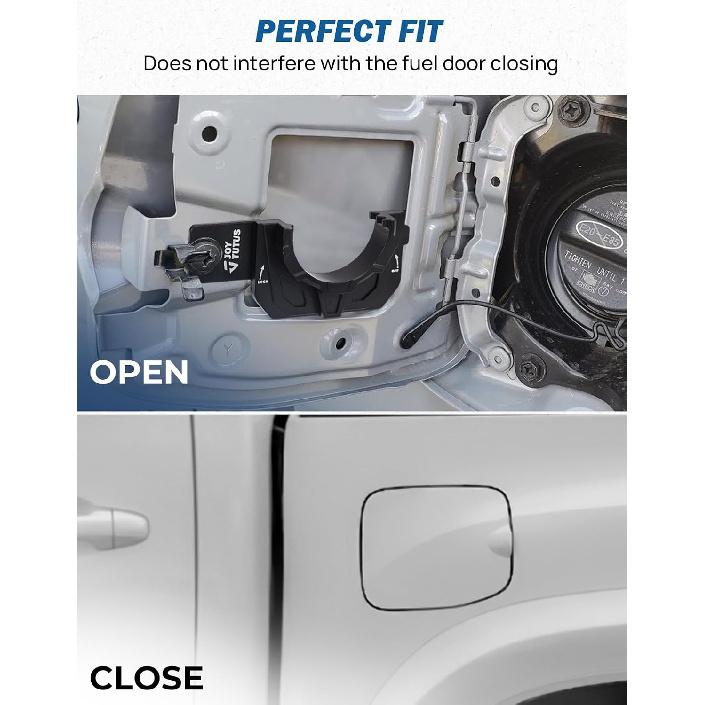 JOYTUTUS Aluminum Alloy Gas Cap Holder Compatible with 2016-2023 Tacoma 3rd Gen Fuel Cap Holder Tacoma Accessories