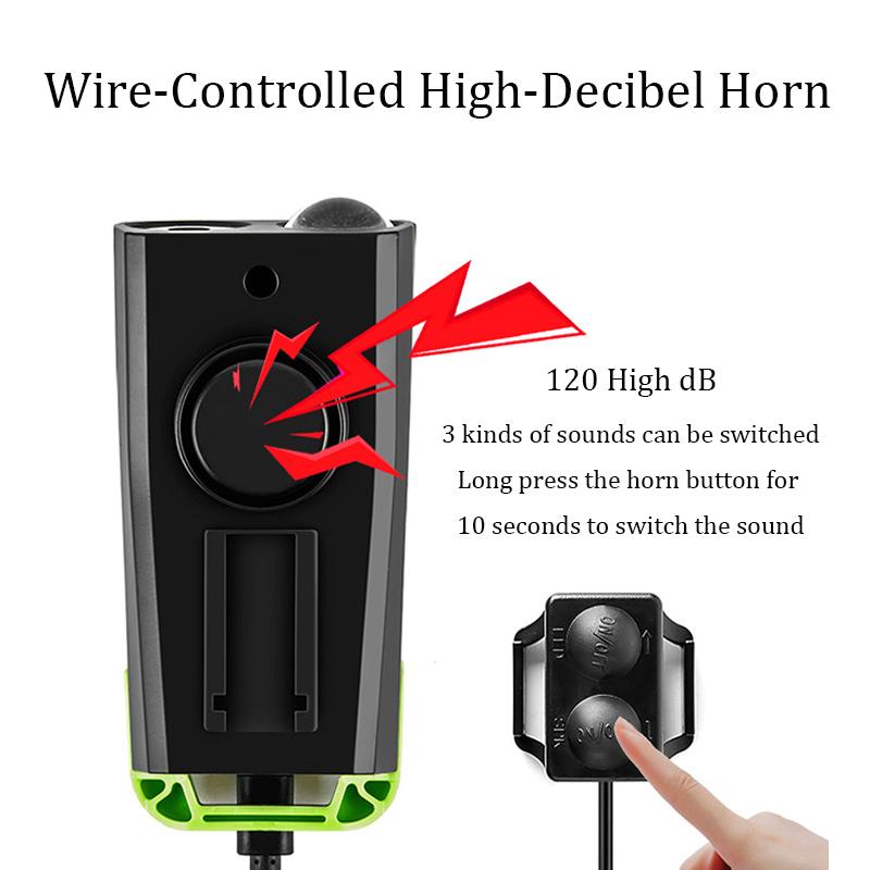 3 в 1 велосипедный компьютер со светодиодной USB перезаряжаемой велосипедной лампой, водонепроницаемый велосипедный рожок, спидометр, велосипедная лампа для MTB дорожного велосипеда