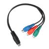 S Video 7 Pin Male to 3RCA Female Cable High Accuracy 7 Pin to AV Cable Sound Adapter Cable 0.9ft