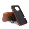 Чехол из натуральной кожи с подставкой для iPhone 16 Pro Max 16e 15pro 14 13 12 11, полностью закрывающий телефон, крышка + магнитный держатель