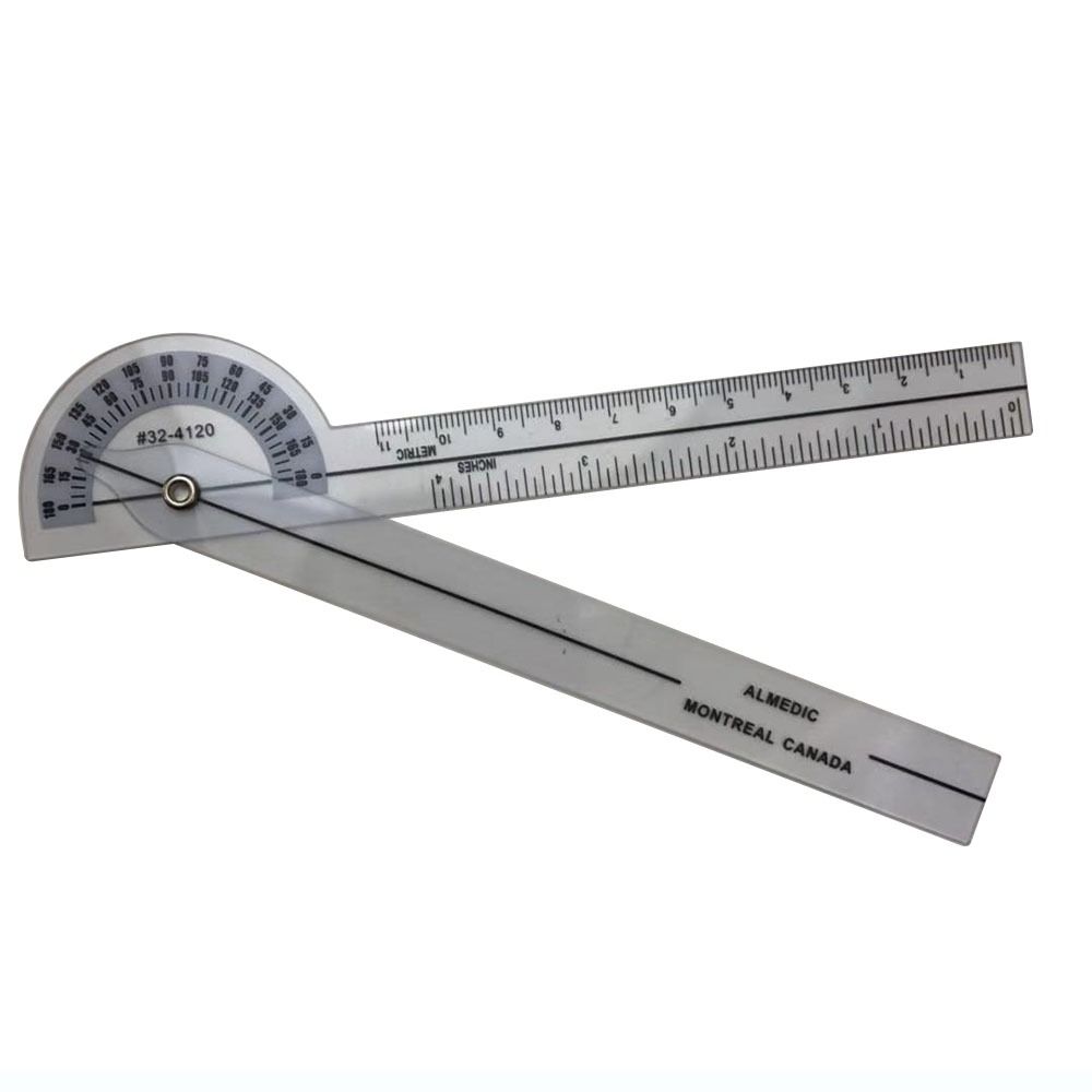 Медицинский гониометр на палец, профессиональная линейка для позвоночника, прочная угловая линейка
