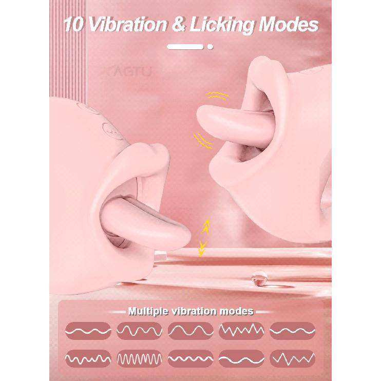 Tongue Licking Vibrator for Women Clitoris Sucker Swing Oral Nipple Stimulator Female Sex Toys Adults Goods for Couple