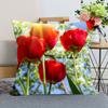 Tulip Flower Pillowcase Bedroom Home Office Decorative Pillowcase Square Pillowcase Soft