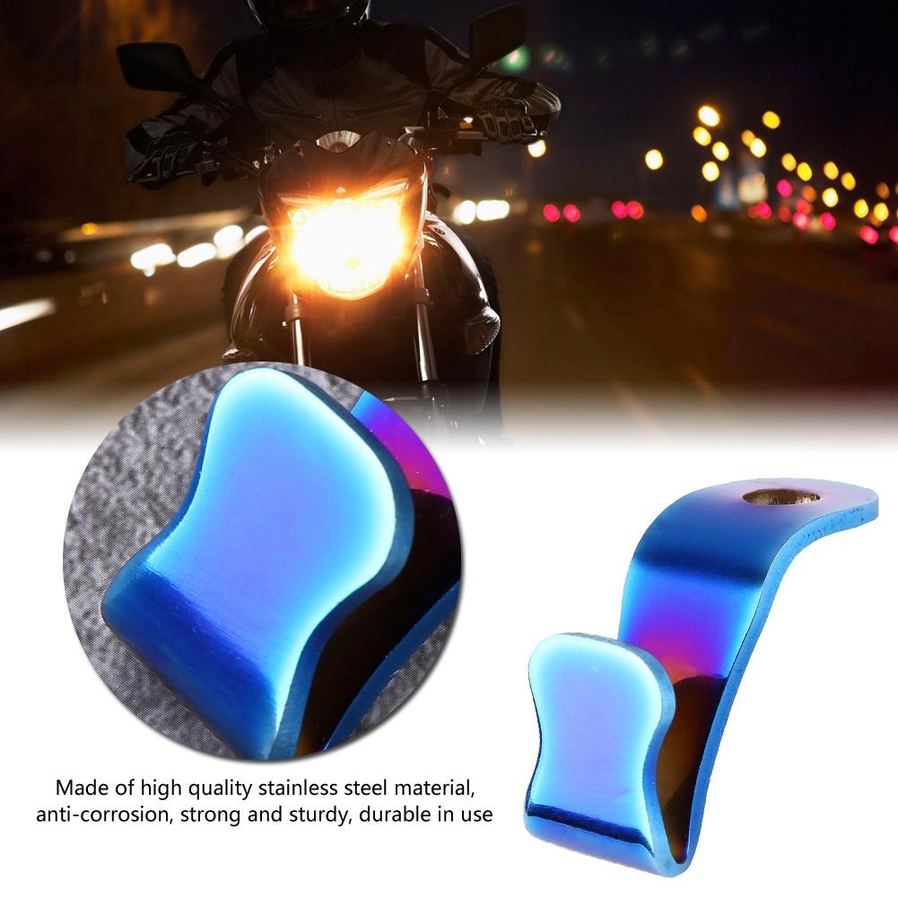 Stainless Steel Motorcycle Hook Hanger Universal 6mm Colorful Titanium