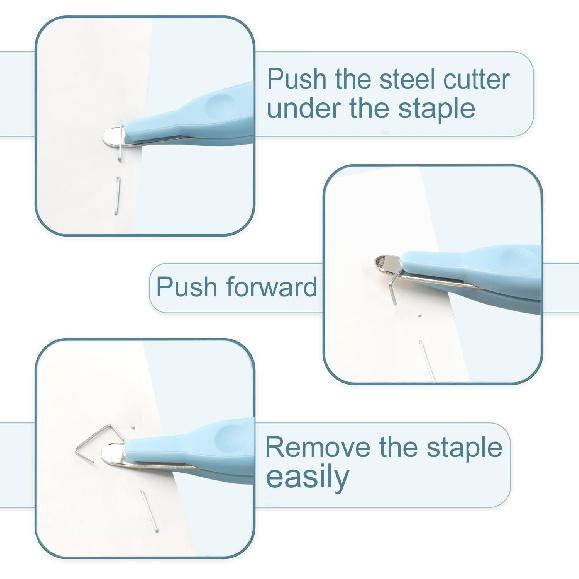 Professional Magnetic Staple Remover Puller Staple Puller Tool Staples Remover Staple Removal Tool for School Office Home (Multicolored 4)