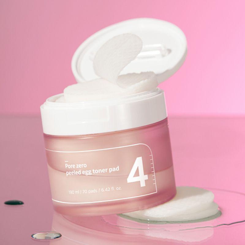 NUMBUZIN No.4 Pore Zero Peeled Egg Toner Pad 190 мл (70 пэдов)