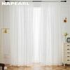 1 шт. NAPEARL, французская элегантная однотонная прозрачная занавеска, вязаная кружевная удобная прозрачная занавеска для гостиной, спальни, балкона, домашний декор