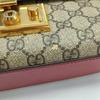 [Pre-Owned] Padlock Metal Lock Logo Chain Canvas Leather Bag - Fair #QJAINX