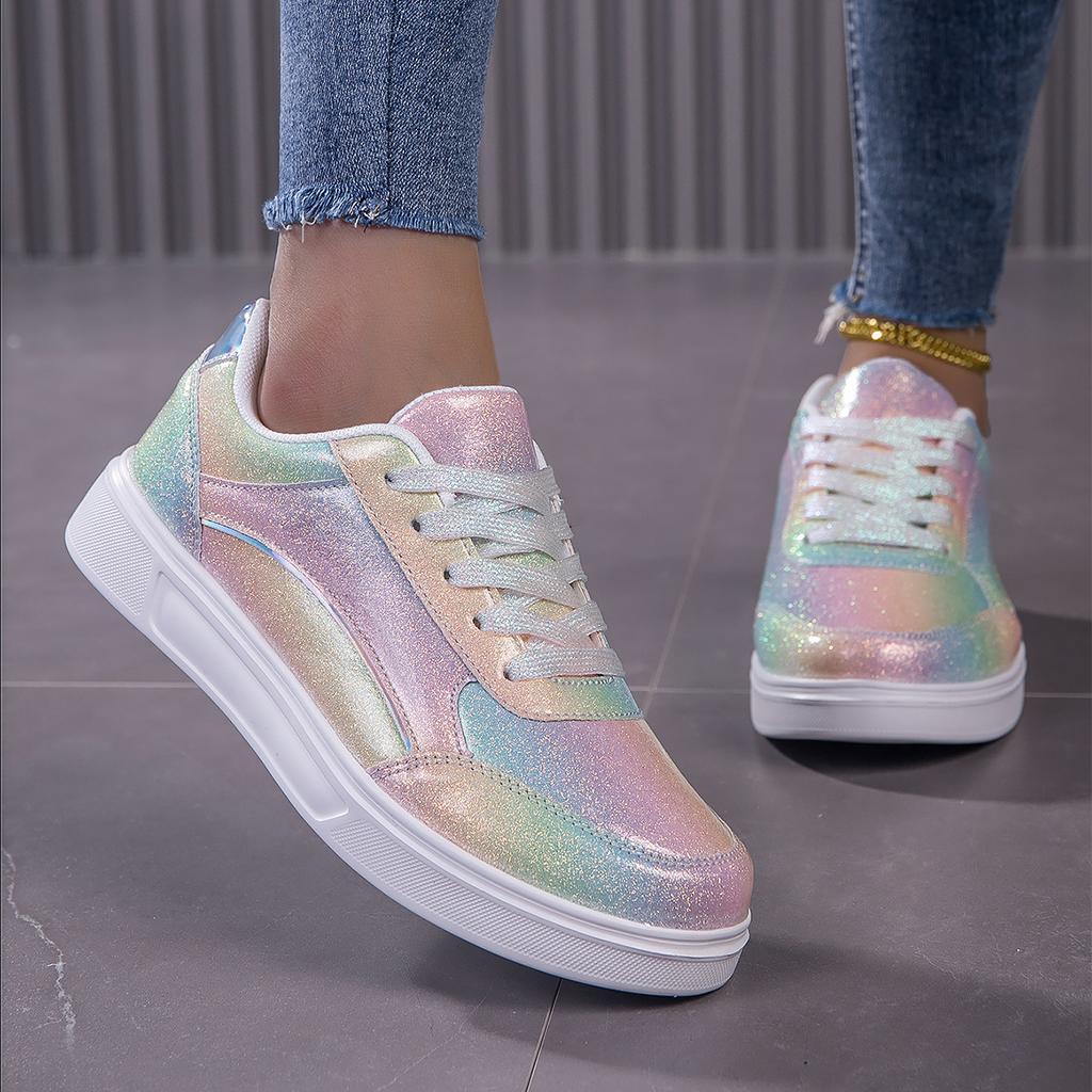 Женская обувь Модные туфли на плоской подошве из искусственной кожи, Повышающие рост, Кеды для скейтбординга, Износостойкие, Нескользящие, На шнуровке