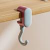 Desk Hook Adjustable Tightness Versatile Plastic Wall Hook Punching Free Traceless Foldable Portable