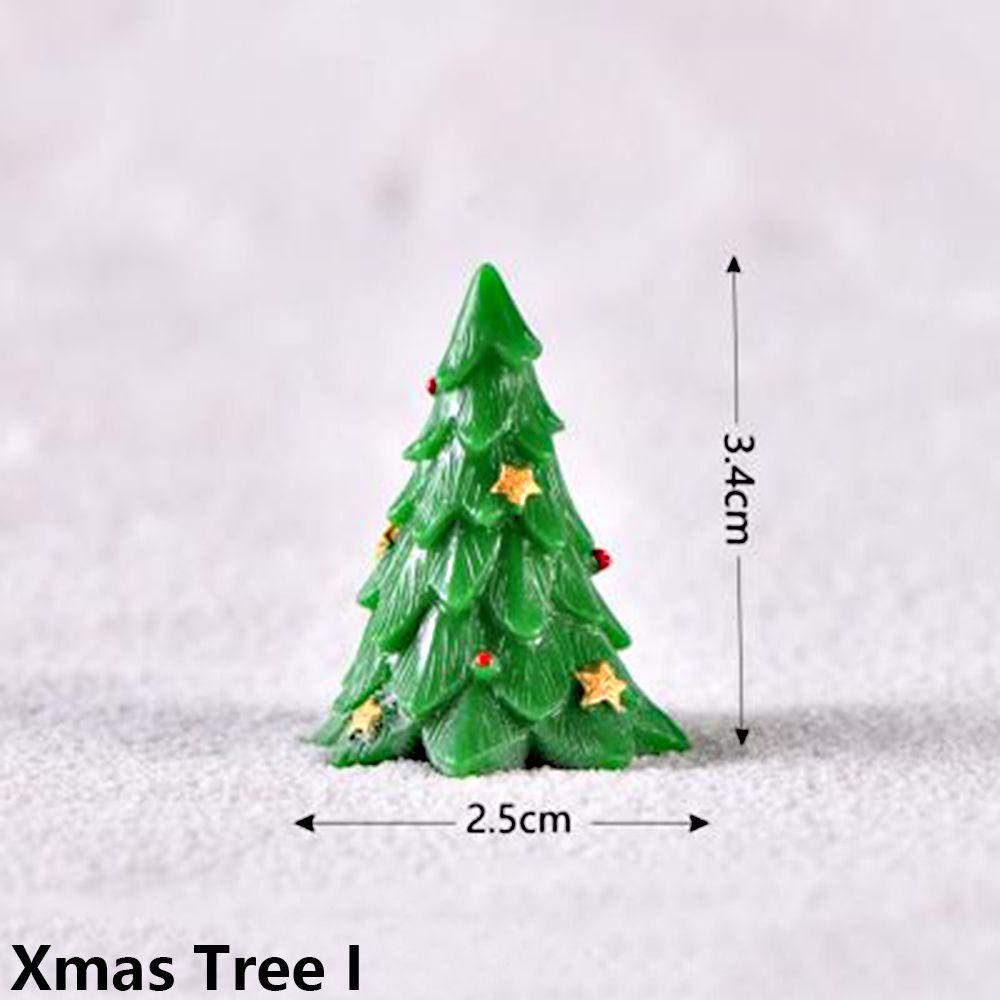 Doll House Fairy Garden Home Decor Xmas Tree Figurines Miniature Plant Christmas Decorations