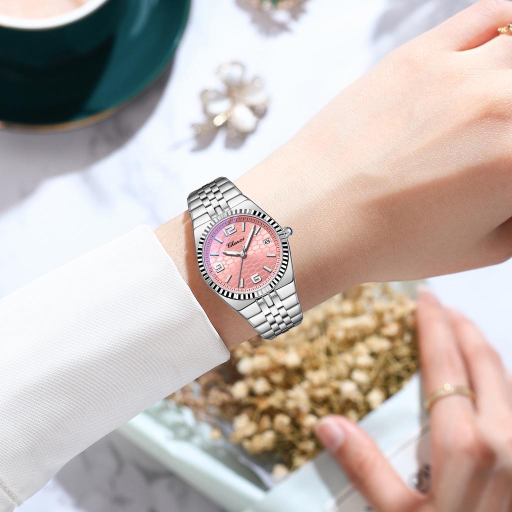 Couple Watch Luxury Quartz Watch Waterproof Watch Lover Gift Night Light Classic Date Week Clock His Her Watch