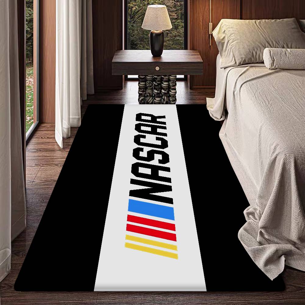 N-NASCARS Racing Car Bathroom Mat INS Style Soft Bedroom Floor House Laundry Room Mat Anti-skid Welcome Doormat