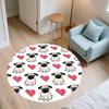 Pug pattern round rug,Carpet Rug for Living Room Bedroom Sofa Playroom Decor,Non-slip Floor Mat,Holiday Gifts and Birthday Gifts