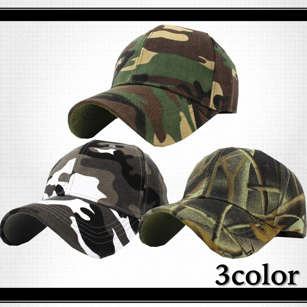 WHITE FANG Hat Cap Camouflage Military Stylish Camo Casual Outdoor CA276 Camouflage Men's (01 Gray)