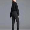 Women's Autumn and Winter Solid Color Light Pants Middle-aged and Young Solid Color High-Waisted Trousers