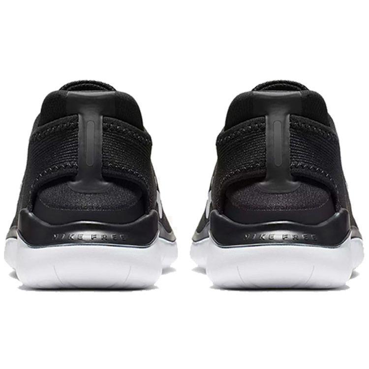 Nike Free RN 2018 Черные женские кроссовки белые 942837-001