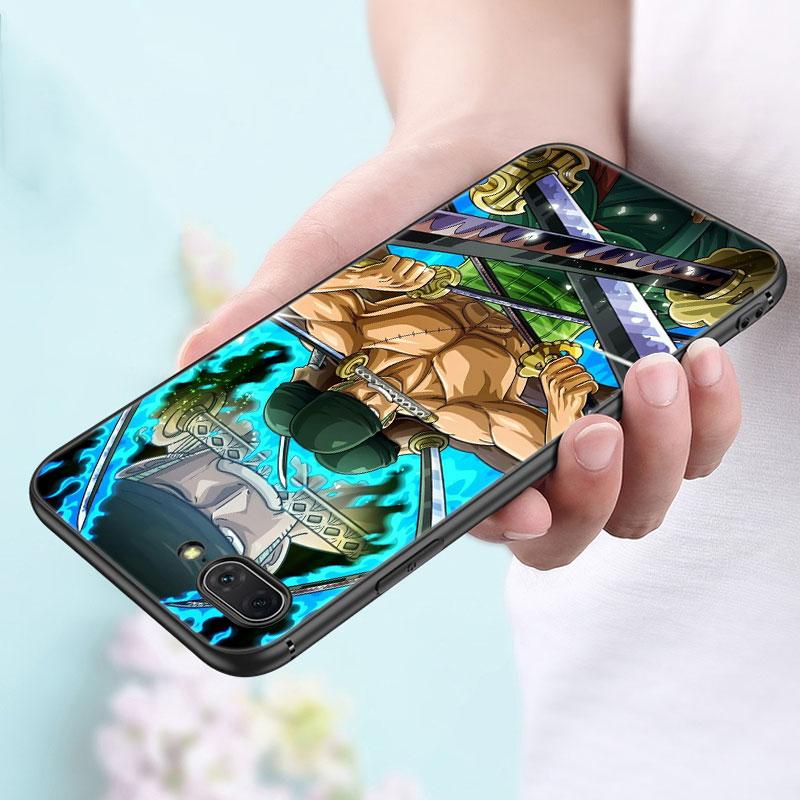 Чехол для телефона с изображением аниме Ророноа Зоро для Apple iPhone 14 13 12 Mini 11 Pro Max 7 8 XR X XS 7 8 Plus SE 2020 2022, черный мягкий чехол