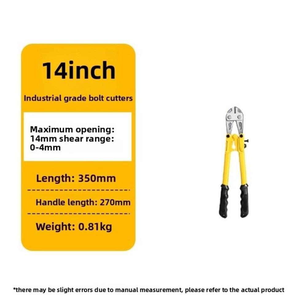 Multi-functional Bolt Wire Cutters Heavy Duty Non-hydraulic Rebar Cutters Gifts Steel Wire Pliers