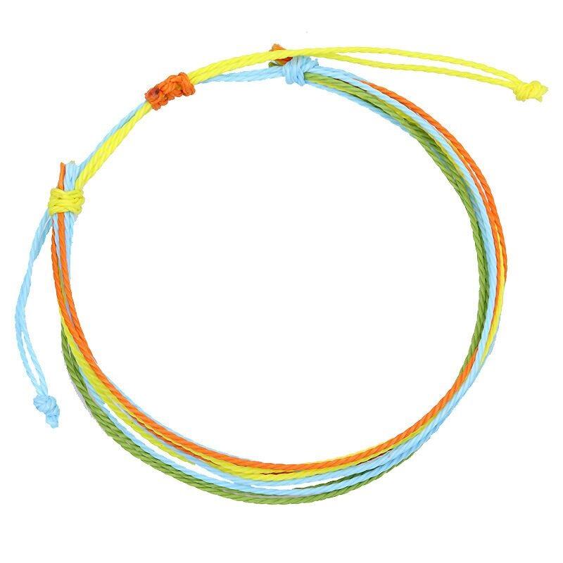 16 цветов, богемный, ручной работы, многослойный, цветной, счастливый, хлопковый, веревочный, водонепроницаемый, женский, солнечный, пляжный, серфинг, ювелирные изделия