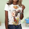 Fashion Women Playful Girl Phoenix Print T Shirt Funny Casual O-neck Short Sleeves T-shirt Summer Female Tee Shirt